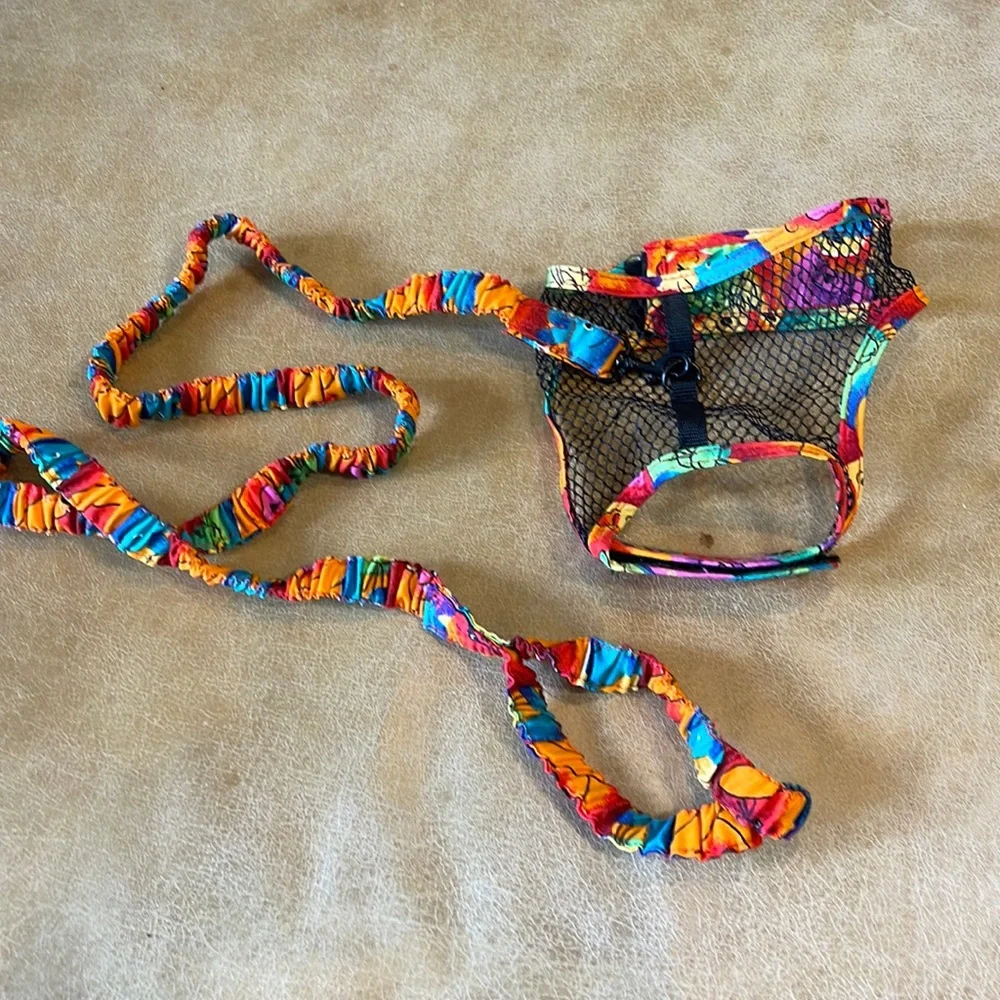NWOT Homemade pet harness and leash